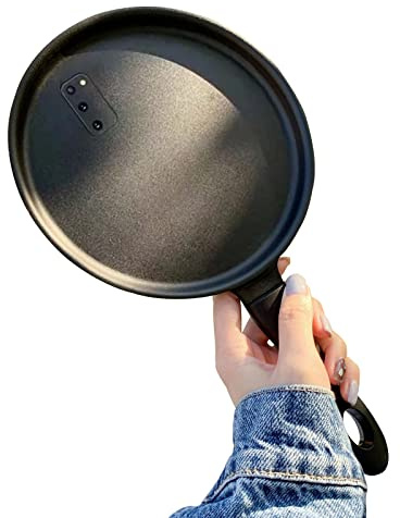 DRIMEE Creativity Saucepan Case for Samsung S20/S20 Plus/S20 Ultra Phone Case 3D Frying Pan Design Funny Phone Cover,Black,S20
