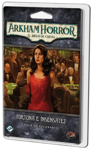 Fantasy Flight Games Arkham Horror LCG – Fortuna und Inensatez Bühnenpaket – Kartenspiel auf Spanisch