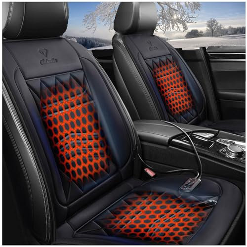 Cojines de asiento de coche calefactados de 12 V para conducir, temperatura constante automática, funda de asiento de automóvil con calefacción rápida de tres velocidades, para automóvil, oficina en