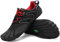 SAGUARO Chaussures Minimaliste Homme Femme Barefoot Shoes Chaussures Pieds Nus Antidérapantes Barefoot Chaussures de Trail Chaussure Randonnée pour Semelle Zero Drop Rouge Noir EU GR.44
