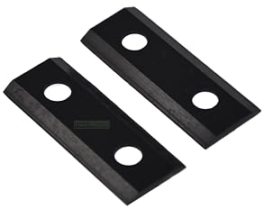 perfektGarten 2 X Wendemesser kompatibel mit Basic MH 2500-1 / DS-Garten DS-AMA 2500 / HECHT 6284 XL Häcksler