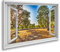 islandburner - Quadro su tela con vista sulla finestra, uliveto in salento in Puglia in Ita