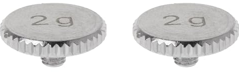 BLASHRD 2X Headshell 2G Shell Gewicht Plattenspieler Metall Elektrische Instrumententeile für SL1200 SL1210 MK2 3 5 M5G Stylus DJ, Silber