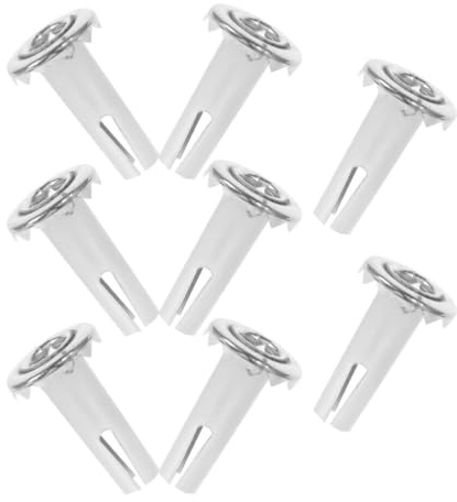 JECOMPRIS 8 Stück Lenkrollen-Sockel Metall-Lenkrollen-Stammhülsen Professioneller Ersatz Für Holz-Lenkrollen