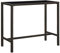 Homgoday Garten-Bartisch, braun, 130 x 60 x 110 cm, Poly-Rattan und Glas, Frühstücks-Bartisch, Esstisch, Kneipe, Schreibtisch, Esszimmer, Küche, Esstisch, Schreibtisch, Möbel
