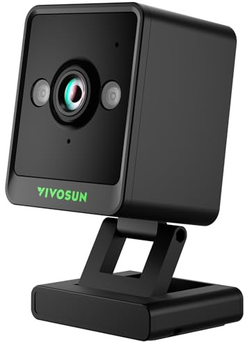 VIVOSUN GrowCam C4 2K QHD WLAN Smart Kamera für Growzelt & Indoor Pflanzen | mit Zeitraffer, Nachtsicht, SD-Karten-Speicherung, Zwei-Wege-Audio, App-Steuerung, Kompatibel mit VGrow System