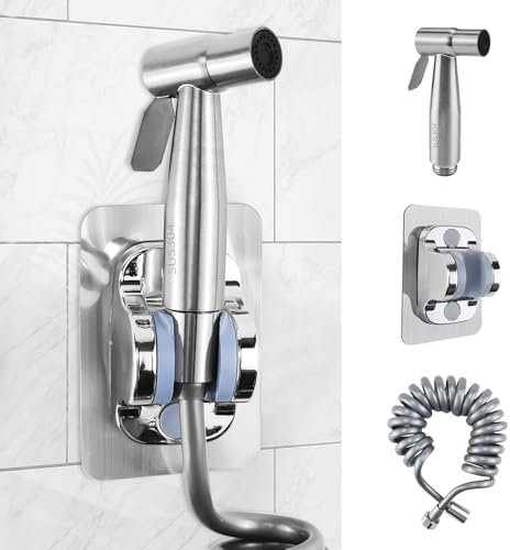 Cragmut Bidet Handbrause für Toilette, 304 Edelstahl Handbrause WC Dusche Hand Gehalten Bidet Sprayer mit 3 Meter Schlauch und Halterung für Toilette Haustiere Badezimmer