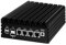AIOPCWA Firewall Micro Appliance, 12th Gen Quad Core N100 Fanless Mini PC, 4 x LAN i226V 2.5GbE, DDR5 16GB RAM 256GB M.2 NVMe SSD, Support Windows OPNsense, AES-NI, TF slot