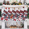 Beyond Your Thoughts 2024 Neu Weihnachtsstrumpf Nikolausstrumpf Personalisiert mit Namen, bestickte Großer Christmas Stockings mit 3D GNOME Puppen für Feiertags, Familienparty, Dekoration 1er Set