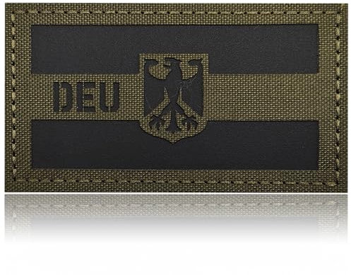 Deutschland IR Infrarot Reflektierende Patches Klett, German IR Flag Tactical Patches Hook and Loop Applique Für Abzeichen Klettbänder Taktische Kleidung Rucksack Baseballkappe Uniform Weste Hundege