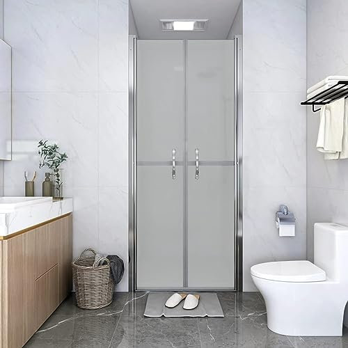 ShGaxin ESG Duschtür, satiniert, 81 x 190 cm, Duschabtrennung, Trennwände, seitliche Sicherheit
