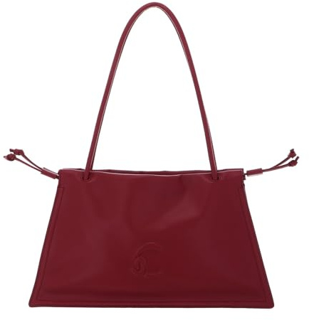 Coccinelle Leder Schultertasche Dulse Shoulderbag Sangria beere