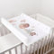 Wickelunterlage für Babys, harter Boden, 80 x 50 cm, passend für 140 x 70 cm, Uni, Keilabsatz, Anti-Roll-Windel, Neugeborene, Baby, wasserdichte Wickelunterlage mit erhöhten Kanten (Maus)