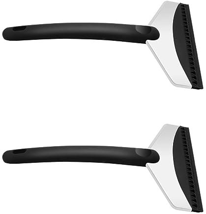 JECOMPRIS 2stücke Eisschaufel Für Auto Aus Edelstahl Eisentfernungswerkzeug Mit Großem Spatenende Für Effizientes Schneeschaufeln Leicht Und Tragbar Für Windschutzscheiben-Einsatz