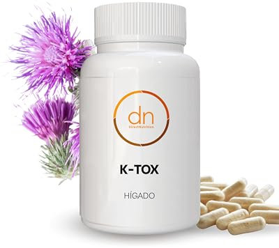 K-TOX – Suplemento Natural para la Salud Hepática | Con Cardo Mariano y N-Acetil Cisteína | 60 Cápsulas Vegetales