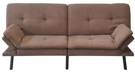 HTI living Schlafsofa Braun Kato Sofa Zweisitzer Schlafcouch