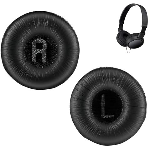 1 Paar Ersatz-Ohrpolster für JBL Tune600 T500BT T450 T450BT JR300BT T510BT T520BT JR310BT Kopfhörer(Passt Nicht zu Tune600btnc), 70 mm, mit Memoryschaum, Einfache Installation - Schwarz