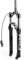 DECAKE Forcella Ammortizzata MTB da 29 Pollici con Blocco Manuale/remoto, Molla a Olio, Forcella Anteriore Adatta per MTB XC, Mountain Bike, Freno a Disco, Tubo Dritto da 1 1/8, Attacco