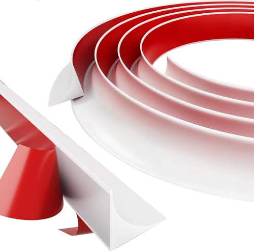 6-meter (15×15 mm) coving for ceilings, beading for laminate flooring, laminate floor edging, self-adhesive flexible decorative trim, plastic skirting board,skirting board trim, quadrant trim, beading