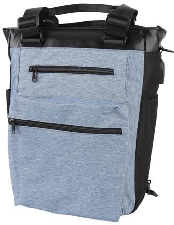 Yosoo Laptop -Rucksack, Ergonomic Oxford Polyester Design, USB -Ladehafen, Geräumige 15,6 Zoll Reisebegleiter für Studenten und Profis (Blue)