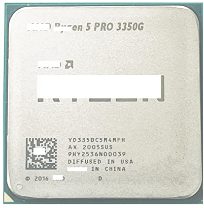 PRO 3350G R5 3,6 GHz Quad-Core a otto thread 65 W CPU Processore YD335BC5M4MFH Presa AM4 Usato