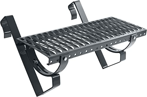Parotec Dachtritt 60 cm für Schornsteinfeger Komplett Steigtritt für Dachziegel und Dachpfanne zum Einhängen Laufrost inkl. Montagematerial, 10 Farben (RAL 7016 - Anthrazit)