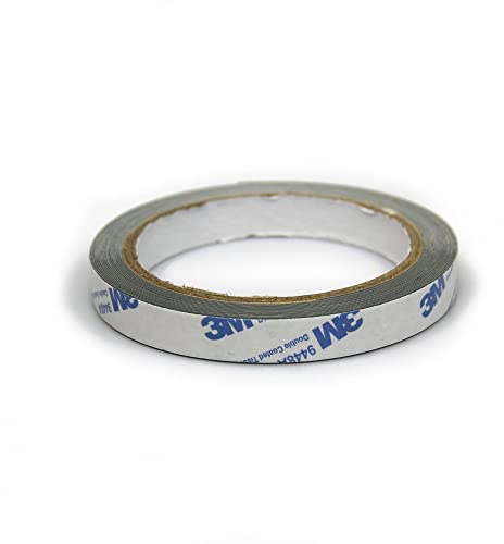 SteelFlex® Gloss White & Premium Self Adhesive Steel Tape for Creating a Surface Magnets Will Stick To - 12.5mm Wide - 5m Length