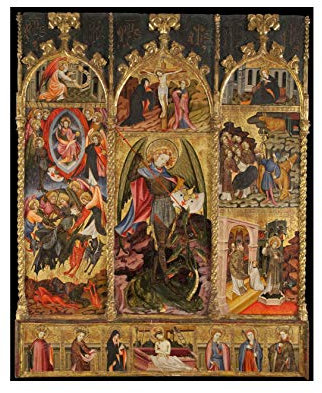 Spiffing Prints Joan Mates - Altarpiece of St Michael Archangel - Medium - Matte - Unframed