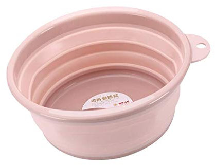 Tubayia Faltbar Spülschüssel Spülwanne Waschschüssel für Camping, BBQ, Küche, Badezimmer (Rosa)