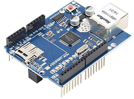Hailege W5100 Ethernet Network Shield W5100 Ethernet Expansion Board with SD Card Slot