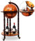 DREAMADE Mappamondo Bar Mobile Bar, Portabottiglie Scaffale per Vino con 3 Ruote, 88 x 45 x 45cm (medello 1)