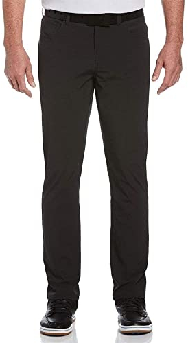 Callaway Herren Everplay Golfhose mit 5 Taschen, groß und lang und regulär Hose, Schwarz/Erika, 46W x 30L Big Tall