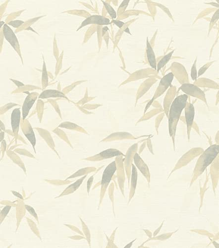 Rasch Tapeten Vliestapete (Botanical) Weiß blaue 10,05 m x 0,53 m Kimono 409741
