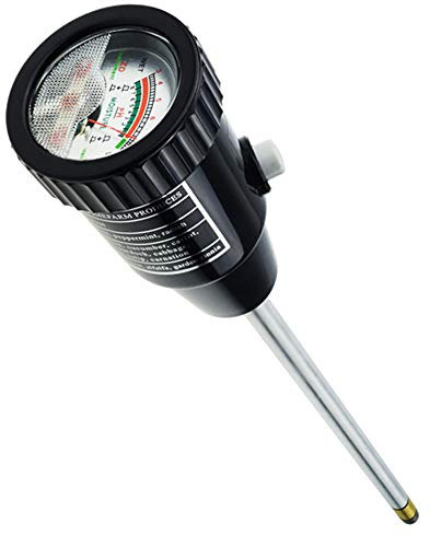 Probador de suelo, prueba de pH de alta precisión medidor de humedad del suelo (negro) plantas de jardinería crecimiento riego calidad Monitoreo kits de herramientas