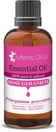 Huile essentielle de géranium rose pure et naturelle, 1000 ml, 1 litre