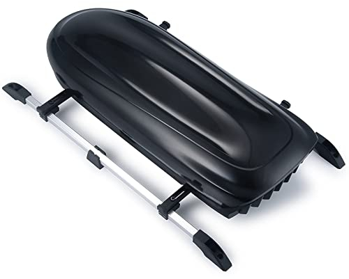 AXspeed RC Roof-Box mit Rack Gepäckbox Luggage Carrier mit Rail Bar für 1/10 TRX4 TRX6 Crawler Auto (Schwarz)