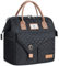 Lekesky 10L Insulated Lunch Bag for Women for Work Lunch Tote,Black Quilting