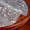 Transparente Tischschutz PVC Tischdecke-Abwischbare,Olbeständig,Kratzfest,Tischfolie,Tischschutzfolie-für Esstisch Couchtisch Und Schreibtisch,Matte Texture Blütenform,Rund (Dicke 2mm, Ø 90cm)