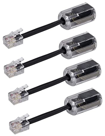 YIENFBEV Telephone Cord Detangler, 4 Pack 360 Degree Rotating Landline Cable Detangler Swivel Cord Untangler Telephone Accessory