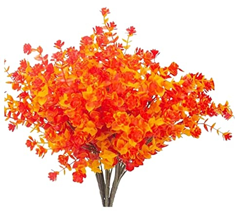 7 Bündel Künstliche Blumen Balkon Kunstblumen Wetterfest Kunstpflanzen Außen Blumenstrauß Pflanzen Balkonpflanzen wie echt für Balkonkasten Innen Außenbereich Garten Outdoor
