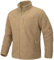 TACVASEN Herren Herbst Fleecejacke Leichte Warme Jacke Sweatshirts Sportjacke mit Tasche(XL, Khaki)