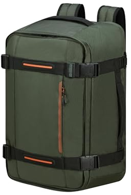 American Tourister Urban Track - Zaino da viaggio, 55cm, 44L, Verde (Kaki Scuro)