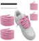 UamGlsob Lacci Corda Per Air Force 1 Sneaker, 10mm Spessi Larghi, Lacci per Scarpe in Cotone Robusto, Stringhe Grossi da Corsa Sportive, Rope Laces (Pink, 54''/140cm)