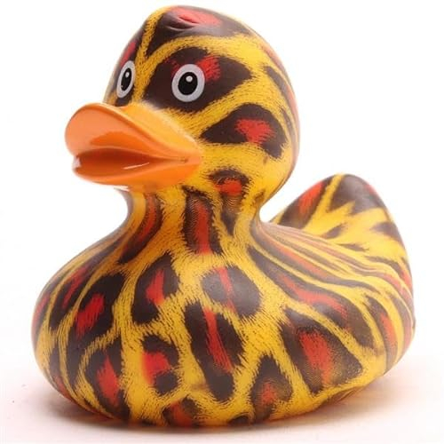 Like a Wildcat Bath Duck - Includes Rubber Duck Keyring in Set I L 9 cm I Squeaky Duck I Gift for Animal Lovers