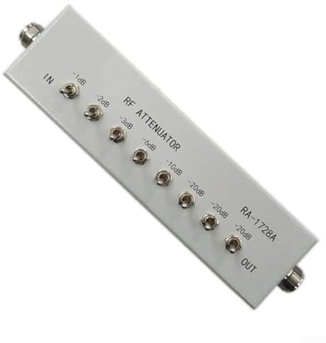 High Frequency Attenuator, Metal Attenuator 0-82DB VARIABLE/STEP ATTENUATOR 50 OHM For Ham/amateur Radio Transmitter
