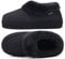 COFACE Hausschuhe Damen Warme Winter Plüsch Gefüttert Hüttenschuhe Frauen Lammfell Fell Pantoffeln Bequeme Hausstiefel Slippers 36, schwarz