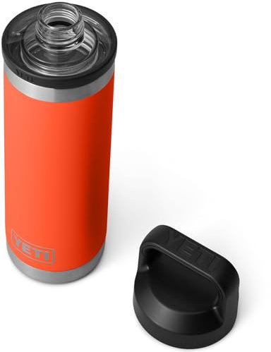 YETI Rambler Bottle Chug, Vacuum Insulated Stainless Steel Bottle with Leakproof Chug Cap, Papaya, 18 oz (532 ml)
