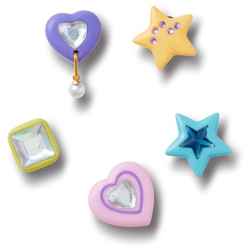 Crocs Jibbitz Charms, Dazzling Gems 5 Pack