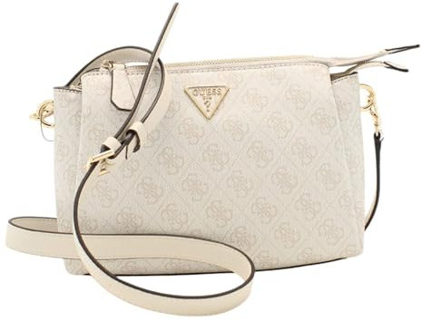 GUESS Noelle Tri Compartment Borsa Tracolla Donna Bone Logo