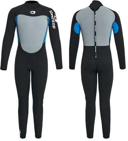 Owntop 2.5mm Neoprene Thermal Wetsuit for Men & Women | UV50+ Sun Protection | Ultra-Stretchy Warm | Adult Wet Suit | Diving Surfing | Blue XL